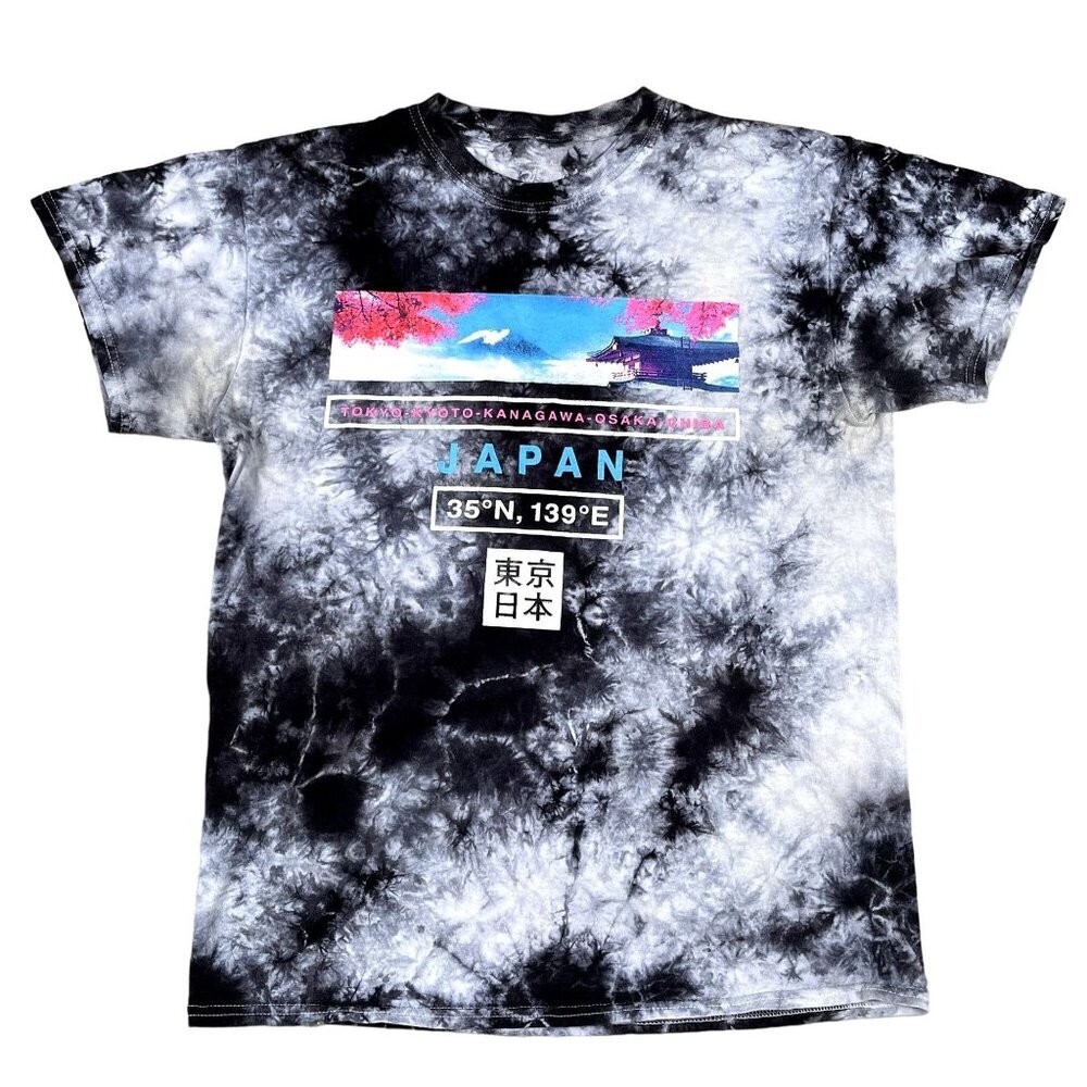 Tie Dye Tokyo Kyoto Kanagawa Osaka Chiba Japan T-Shirt Size Medium‎